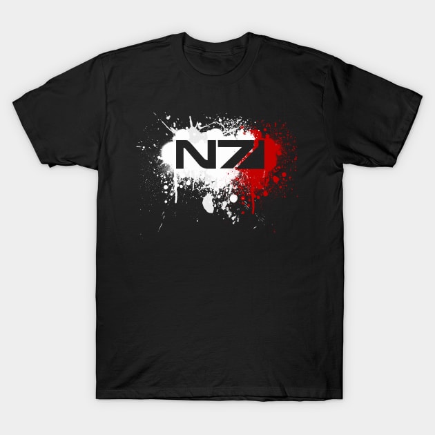 Splatter N7 T-Shirt by Draygin82